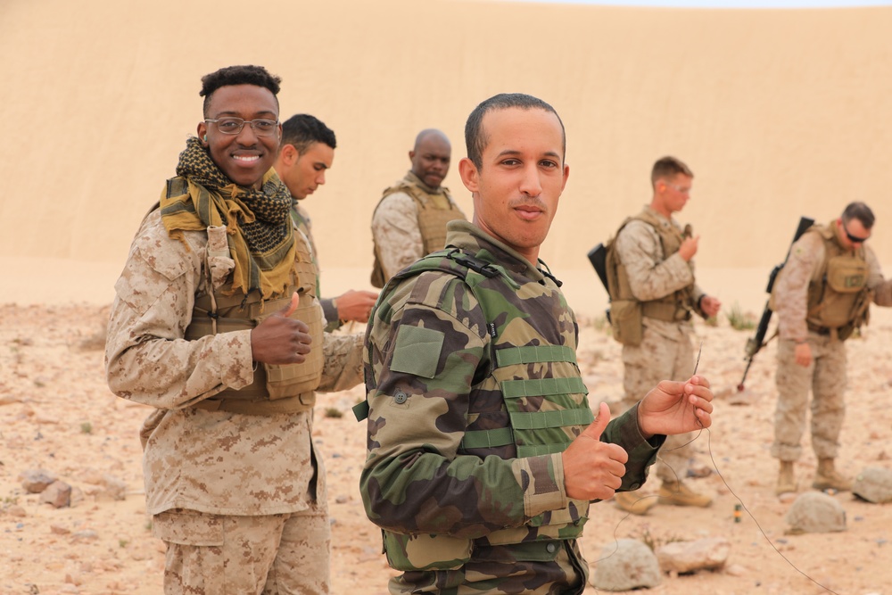 US Marines lead demolitions training with joint forces and Moroccan military