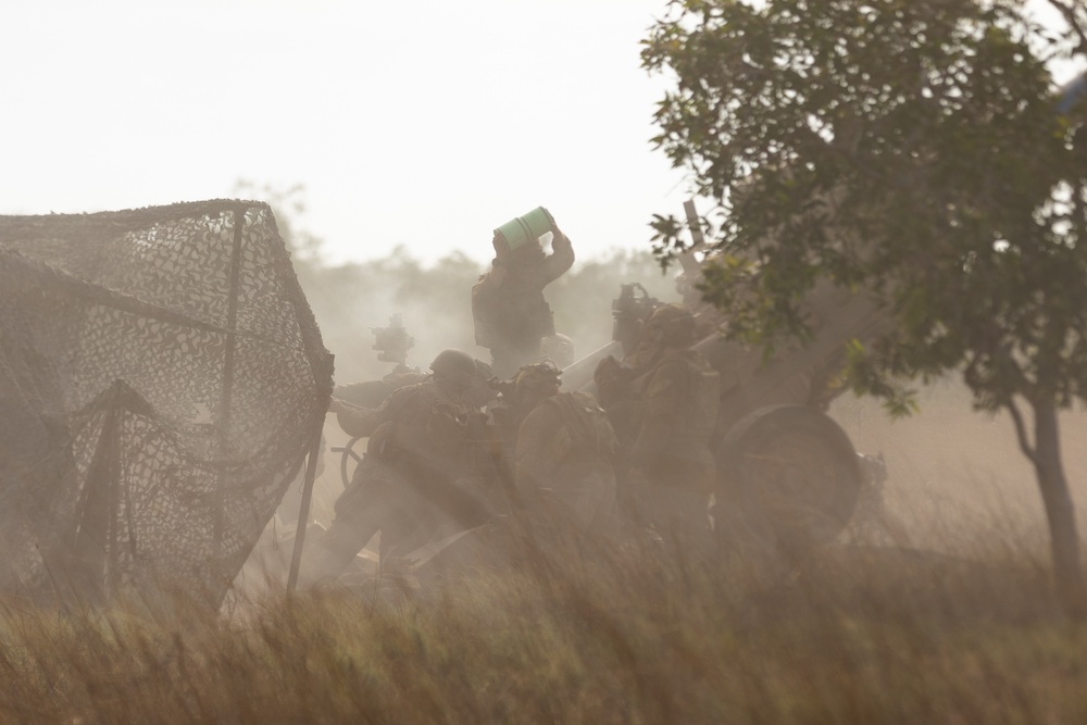 MRF-D 24.3: U.S. Marines, Australian Army prepare for fire missions during Thunder Walk 24