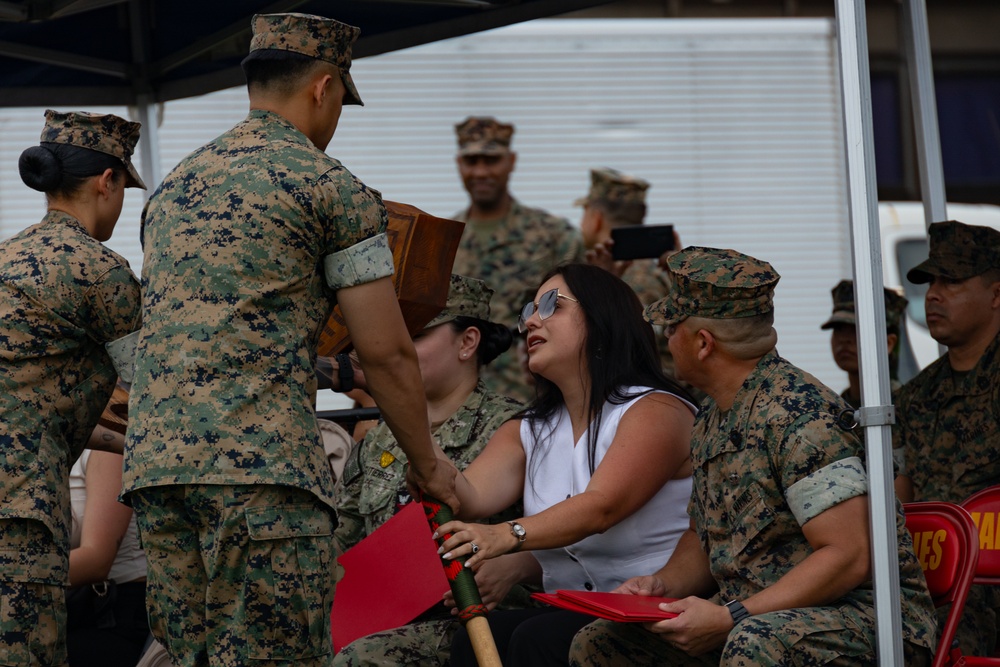 Master Gunnery Sgt Carlos Betancourt retires after 28 years of service in the Marine Corps