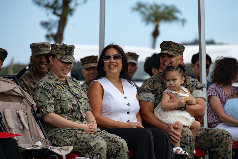 Master Gunnery Sgt Carlos Betancourt retires after 28 years of service in the Marine Corps