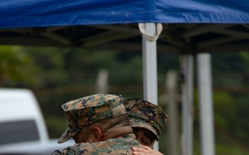 Master Gunnery Sgt Carlos Betancourt retires after 28 years of service in the Marine Corps