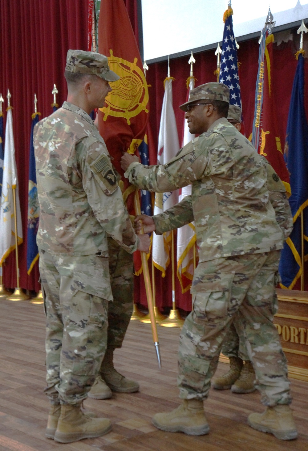 840th Transportation Battalion holds change of command ceremony