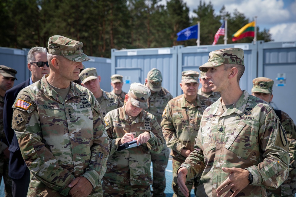 U.S. Army Chief of Staff visits 1st Cavalry Soldiers at Camp Herkus, Lithuania