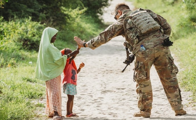 Manda Bay, Kenya (MBK)-US Army and Kenyan Marines Conduct Joint Patrol