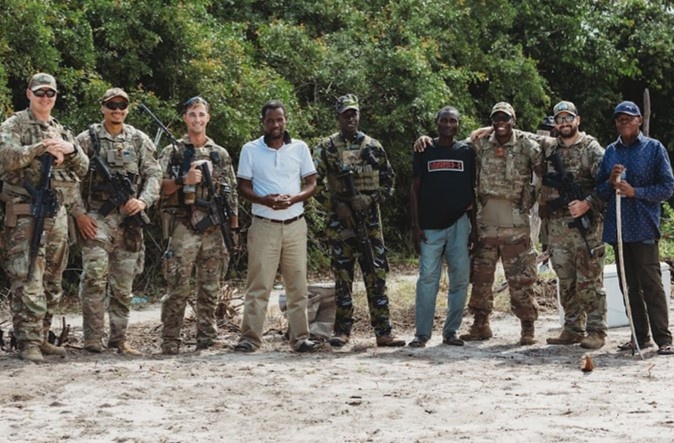 Manda Bay, Kenya (MBK)-US Army and Kenyan Marines Conduct Joint Patrol