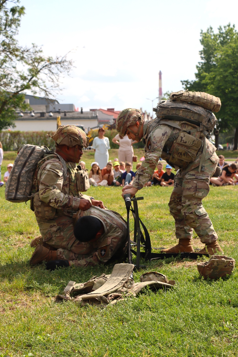 DVIDS - Images - Medics of 2-12 Cavalry Regiment visit local school ...