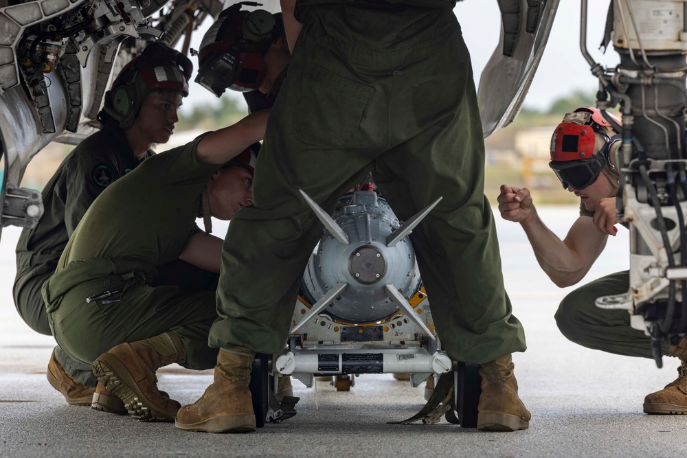 The Green Knights and Bengals fly loaded out of Guam