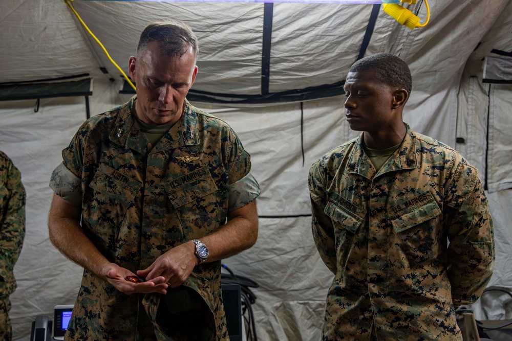 1st MAW leadership tour MAG-12 assets in Guam during Valiant Shield 24