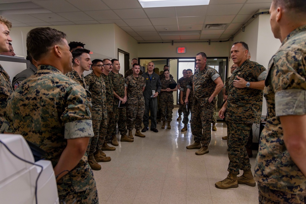 1st MAW leadership tour MAG-12 assets in Guam during Valiant Shield 24