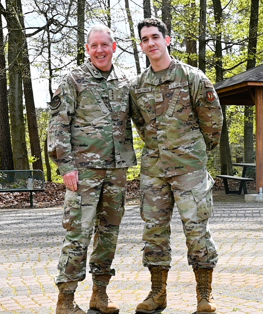 Gen. Hecker recognizes 1 ASOS Airman