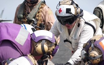 U.S. Navy Rescues Civilian Mariner Reported Overboard