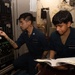 USS Ronald Reagan (CVN 76) Sailors troubleshoot communications tower