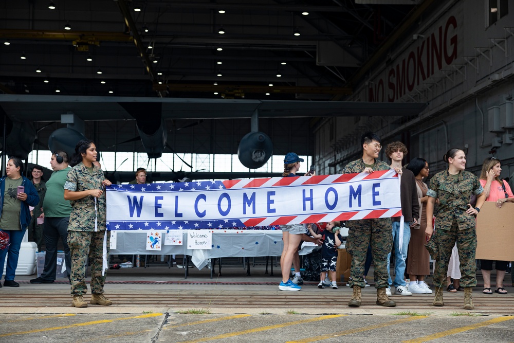 Marine Aerial Refueler Transport Squadron (VMGR) 252 returns from deployment