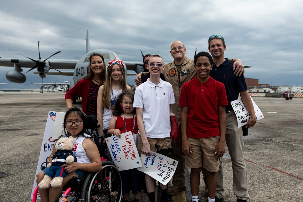 Marine Aerial Refueler Transport Squadron (VMGR) 252 returns from deployment