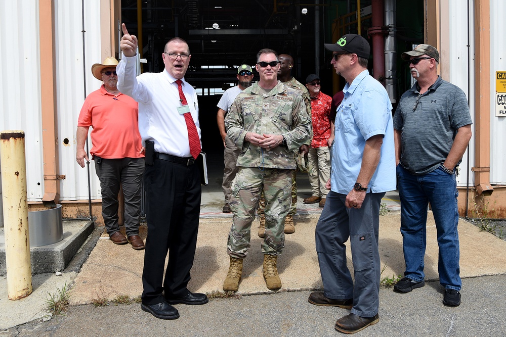 AFSC deputy commander visits RAFB