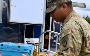 Pa. national guard soldiers are visited by USO
