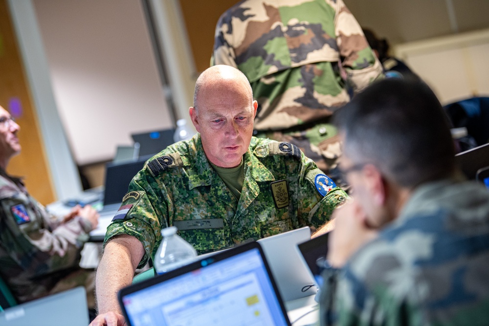 Officers Hold Meeting on PHA Mistral During BALTOPS 24