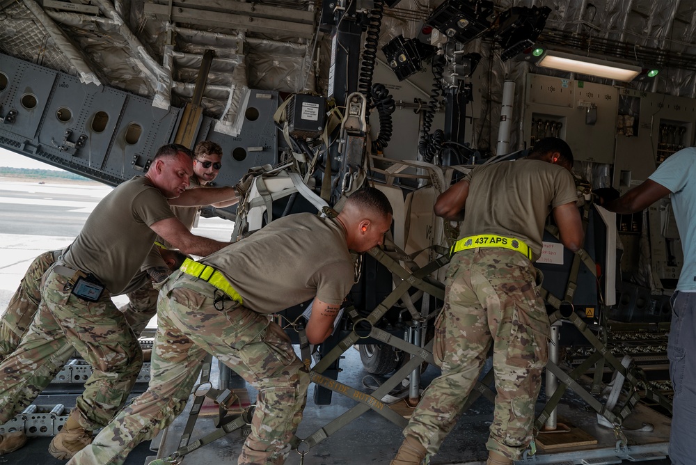 U.S. Military Aircraft Transports Aid to Haiti