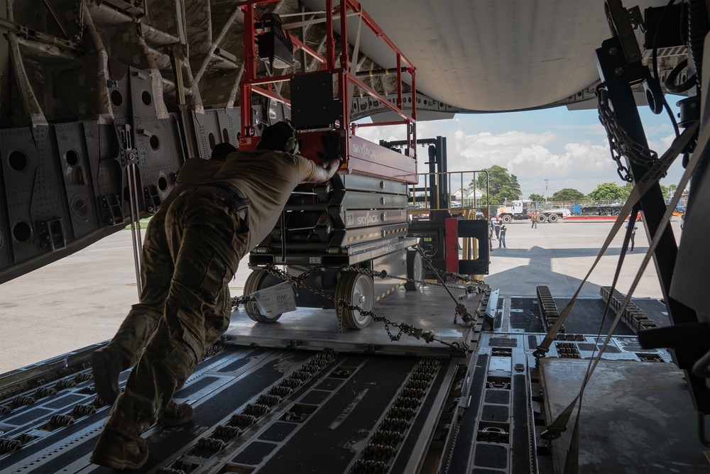 U.S. Military Aircraft Transports Aid to Haiti