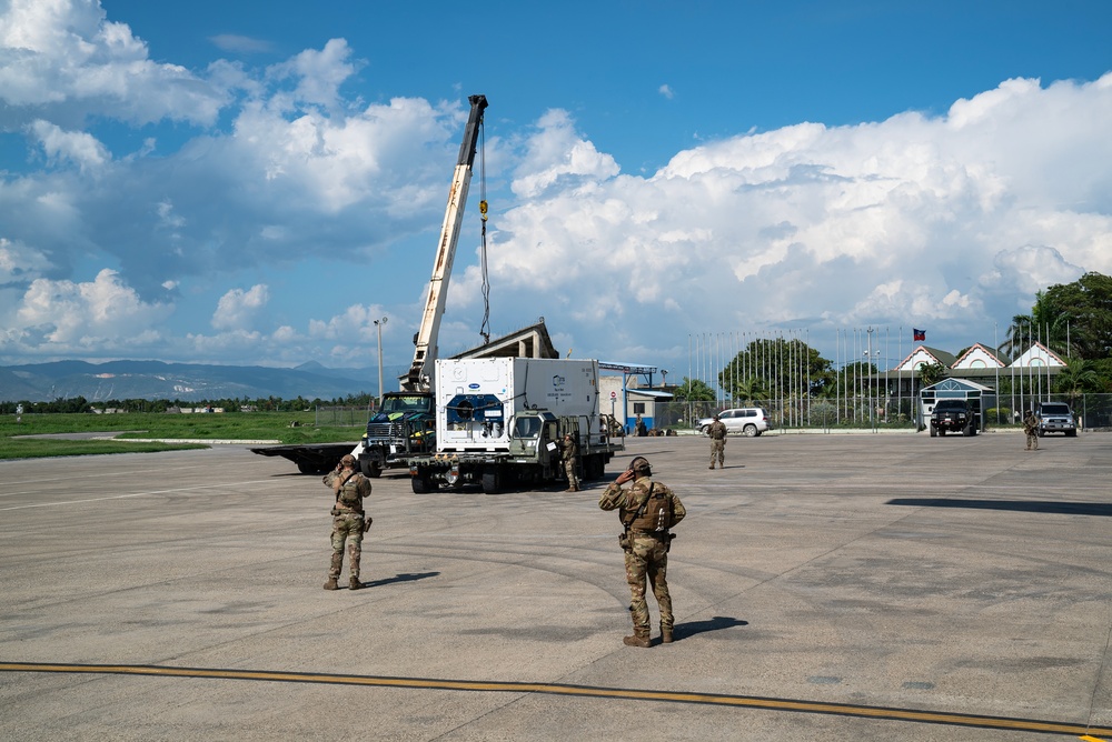 U.S. Military Aircraft Transports Aid to Haiti