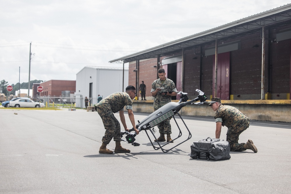 U.S. Marines with 2nd Maintenance Battalion Conduct Supply Training Operations with a Tactical Resupply Vehicle-150