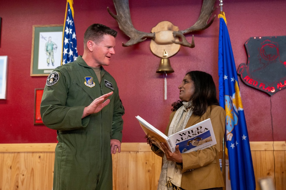 Charge d’Affaires of India to the United States visits Eielson during Red Flag-Alaska 24-2