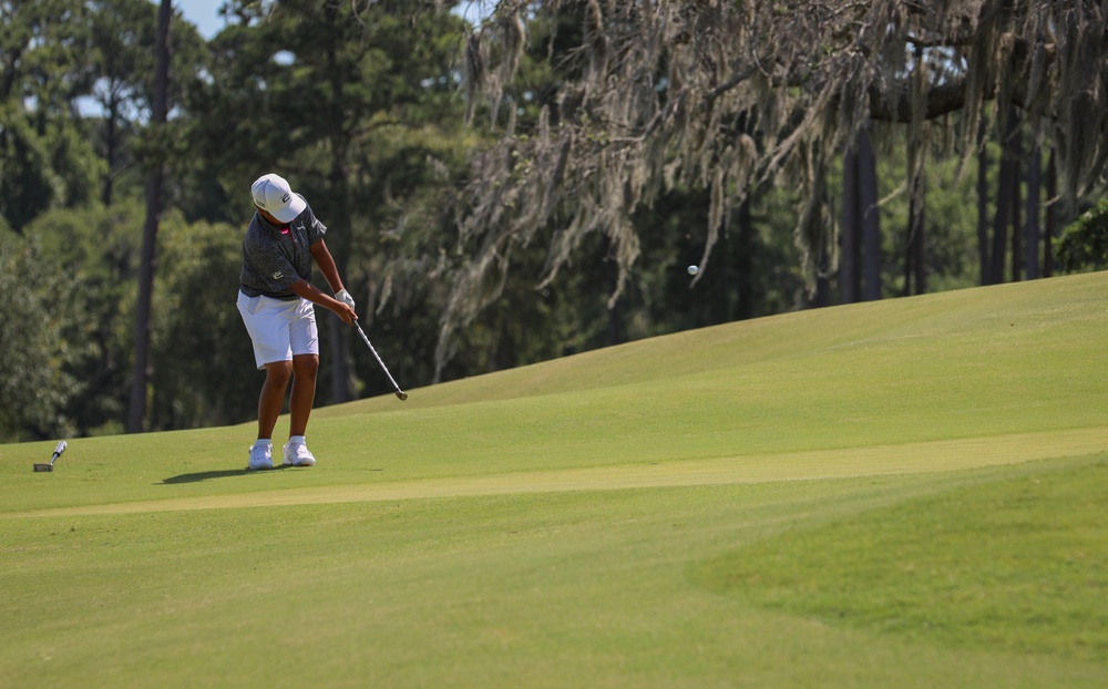 Xeve Perez competes at MCRD Parris Island