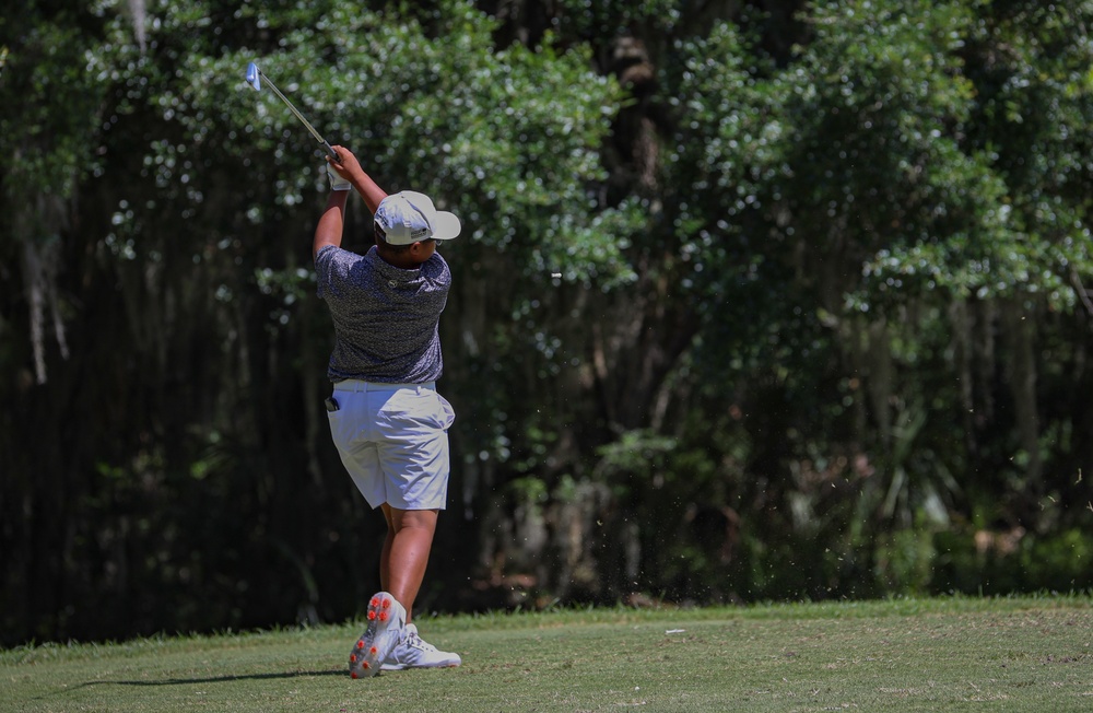 Xeve Perez competes at MCRD Parris Island