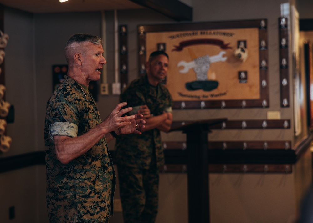 Commandant and Sergeant Major of the Marine Corps Host Town Hall at Camp Lejeune