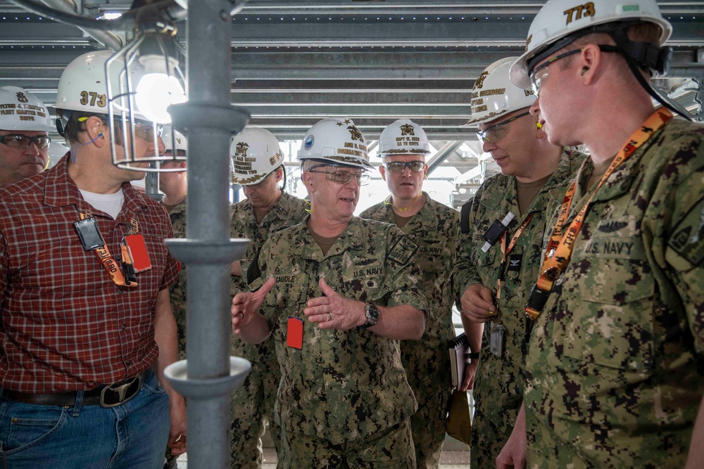 Adm. Caudle Visits Portsmouth Naval Shipyard