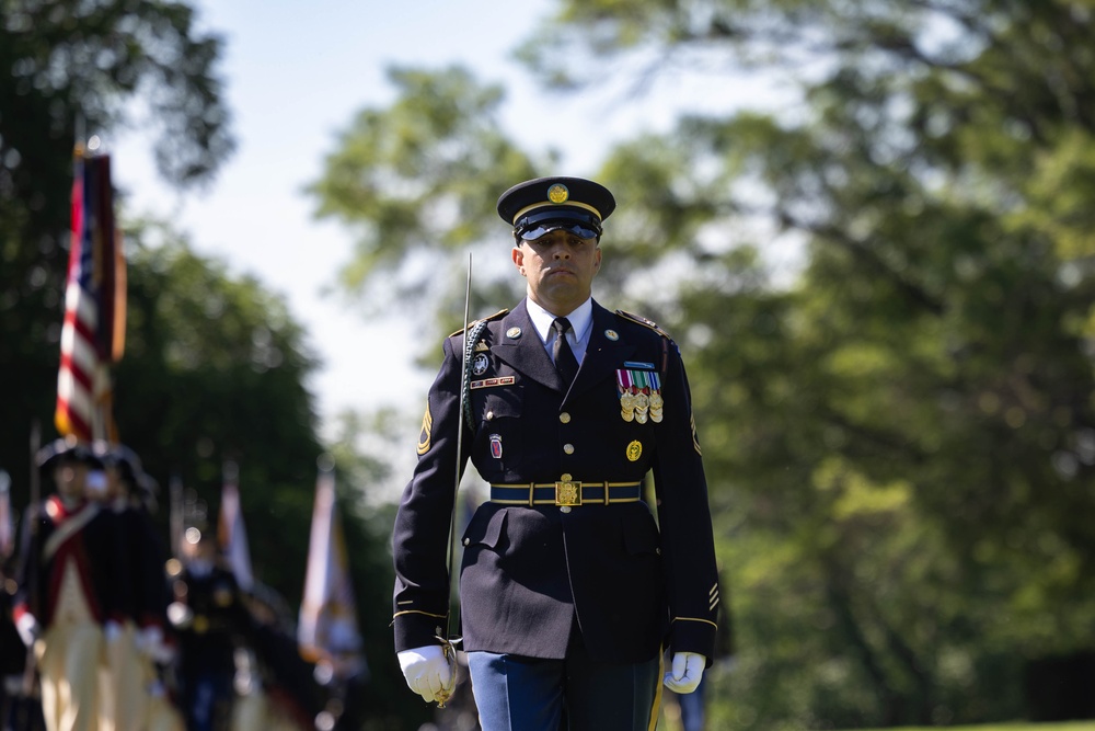 U.S. Army Soldiers support Army Full Honor Arrival ceremony in honor of the Chief of Staff of the Army (Spain)