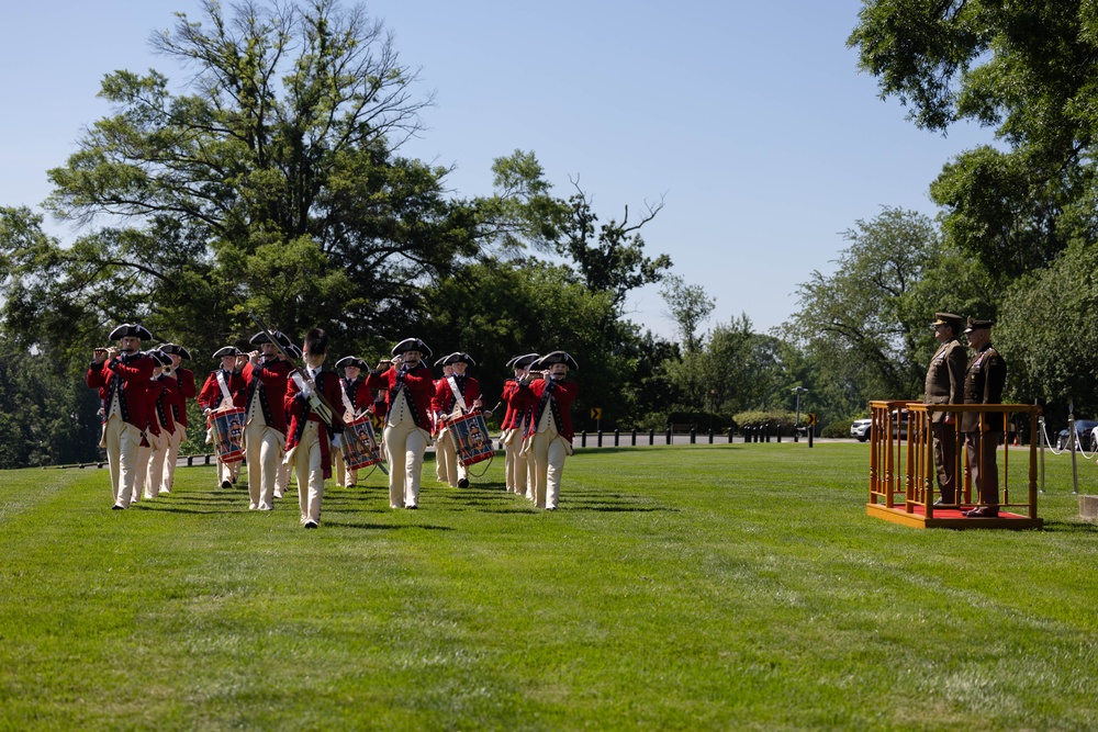 U.S. Army Soldiers support Army Full Honor Arrival ceremony in honor of the Chief of Staff of the Army (Spain)