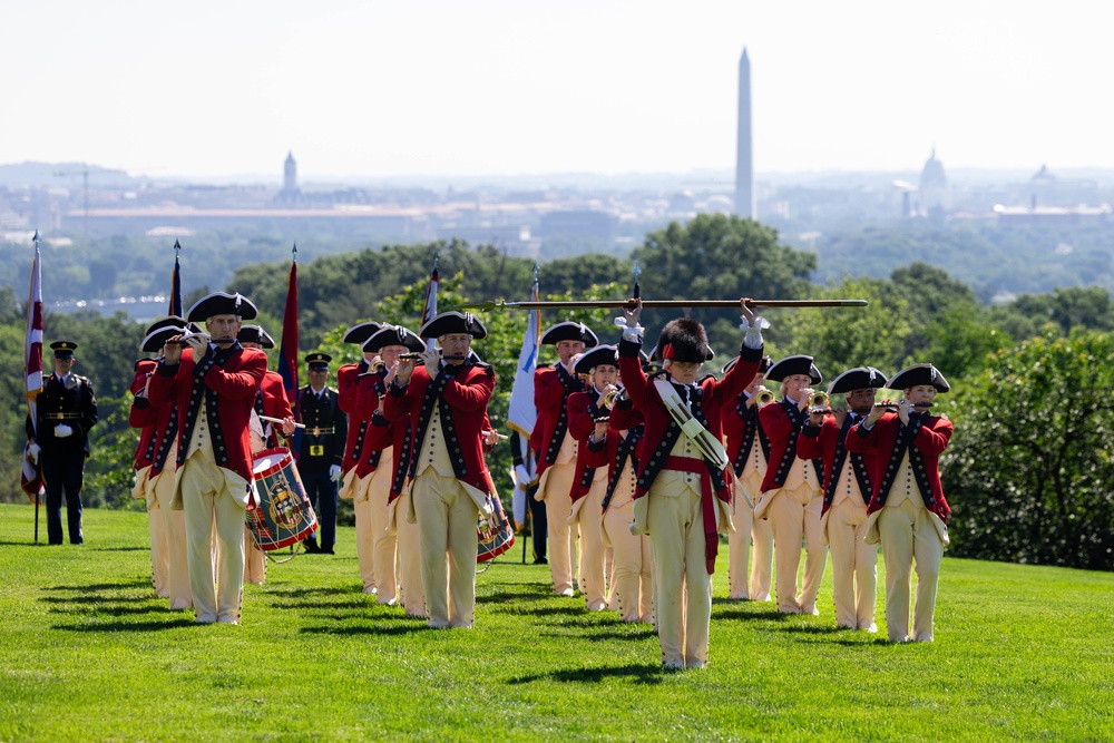 U.S. Army Soldiers support Army Full Honor Arrival ceremony in honor of the Chief of Staff of the Army (Spain)