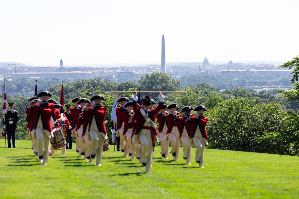 U.S. Army Soldiers support Army Full Honor Arrival ceremony in honor of the Chief of Staff of the Army (Spain)