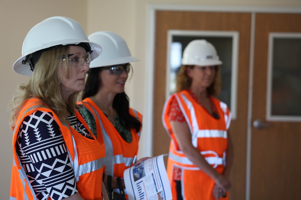 Marine Corps Senior Leaders and Spouses Visit Child Development Center on MCAS New River