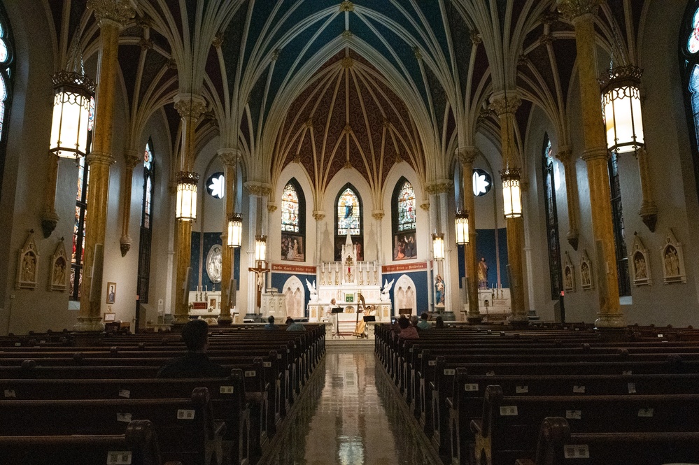 U.S. Navy Band Flute/Harp Duo performs a recital