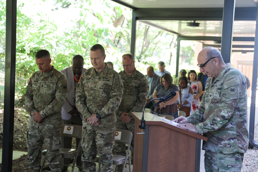 Charlotte Army Reserve Center rededication ceremony on June 8, 2024.