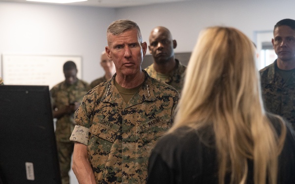 Commandant, Gen. Smith, and Sgt. Maj. Ruiz Visit 2nd Marine Logistics Group