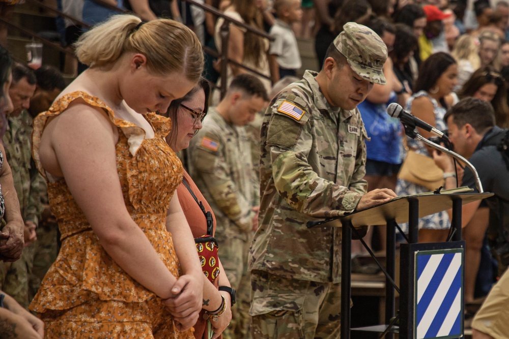 3rd Infantry Division Soldiers return from Europe