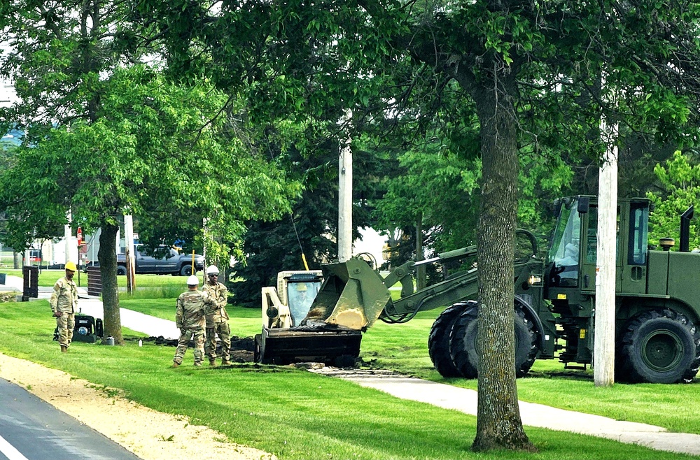 Wisconsin National Guard’s 824th Engineers complete sidewalk troop project during 2024 Fort McCoy training