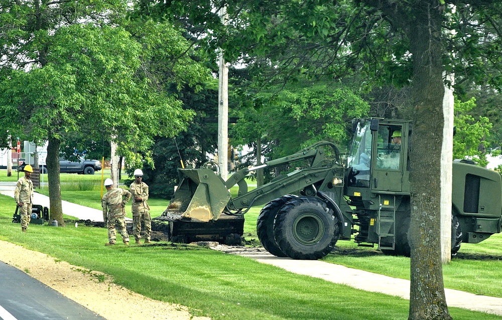 Wisconsin National Guard’s 824th Engineers complete sidewalk troop project during 2024 Fort McCoy training