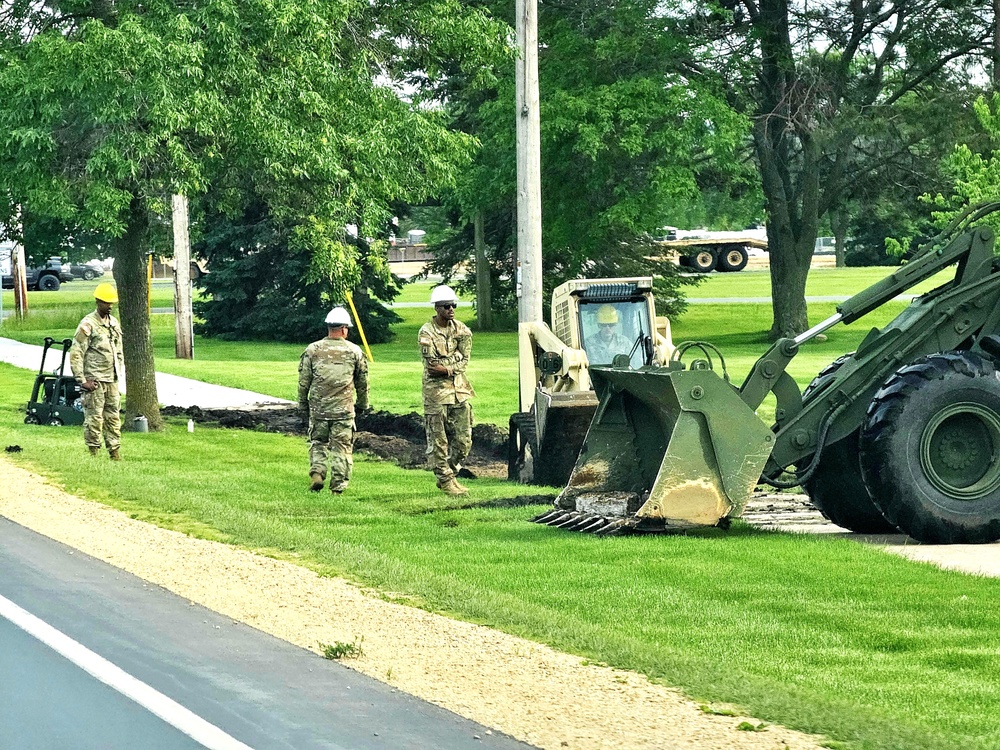 Wisconsin National Guard’s 824th Engineers complete sidewalk troop project during 2024 Fort McCoy training