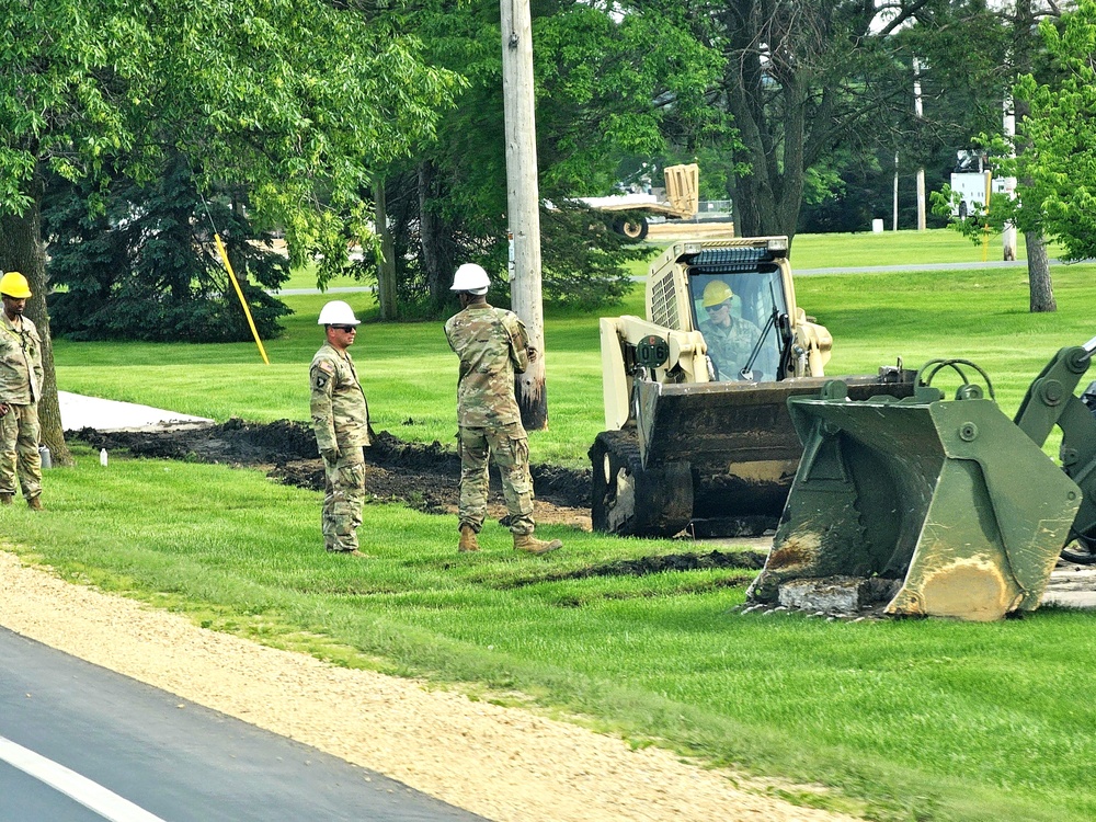 Wisconsin National Guard’s 824th Engineers complete sidewalk troop project during 2024 Fort McCoy training