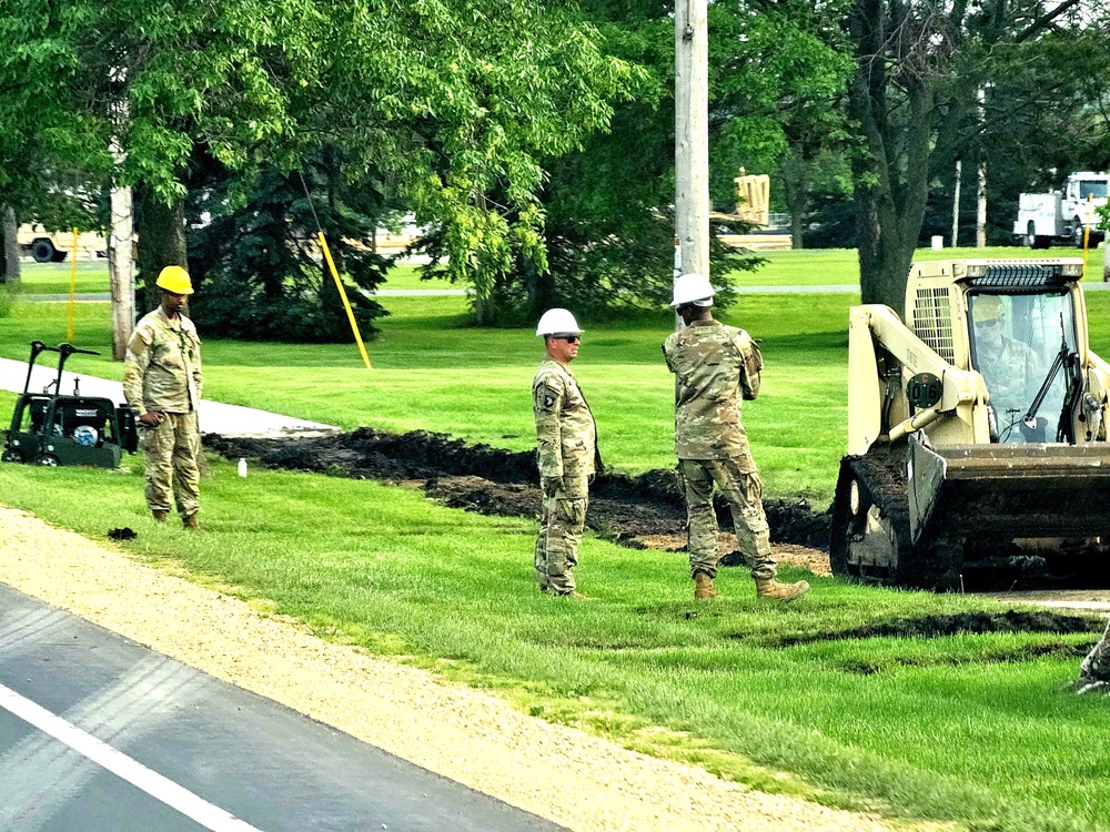 Wisconsin National Guard’s 824th Engineers complete sidewalk troop project during 2024 Fort McCoy training