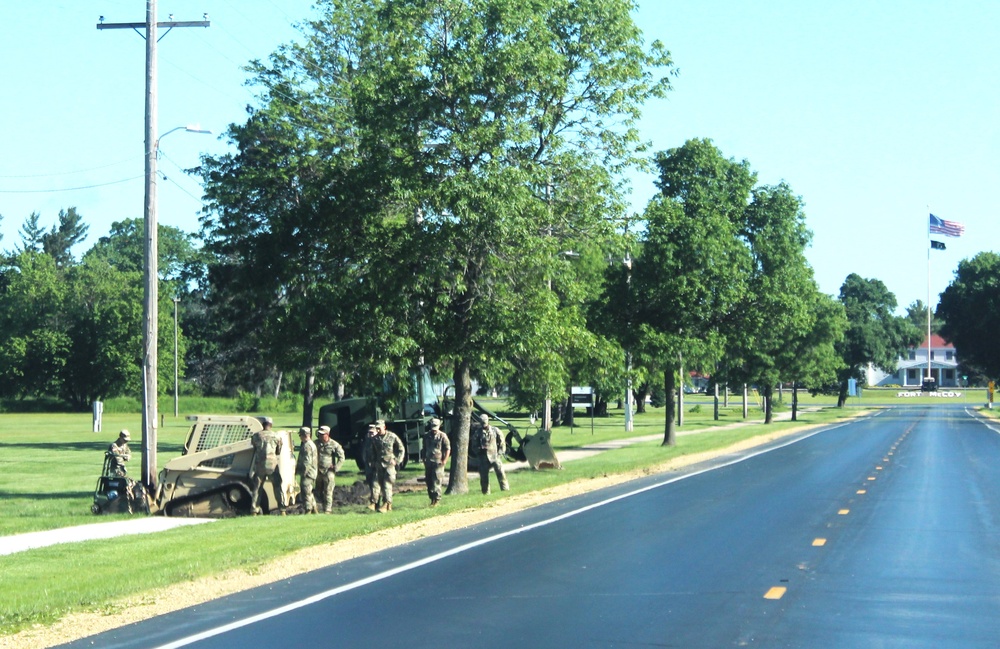 Wisconsin National Guard’s 824th Engineers complete sidewalk troop project during 2024 Fort McCoy training