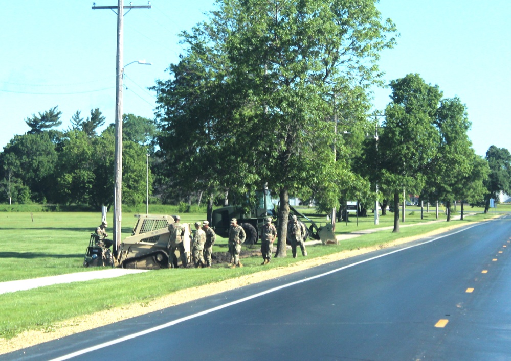 Wisconsin National Guard’s 824th Engineers complete sidewalk troop project during 2024 Fort McCoy training