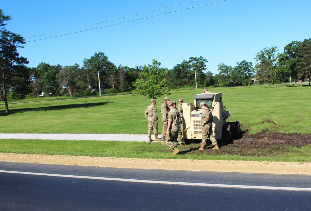 Wisconsin National Guard’s 824th Engineers complete sidewalk troop project during 2024 Fort McCoy training