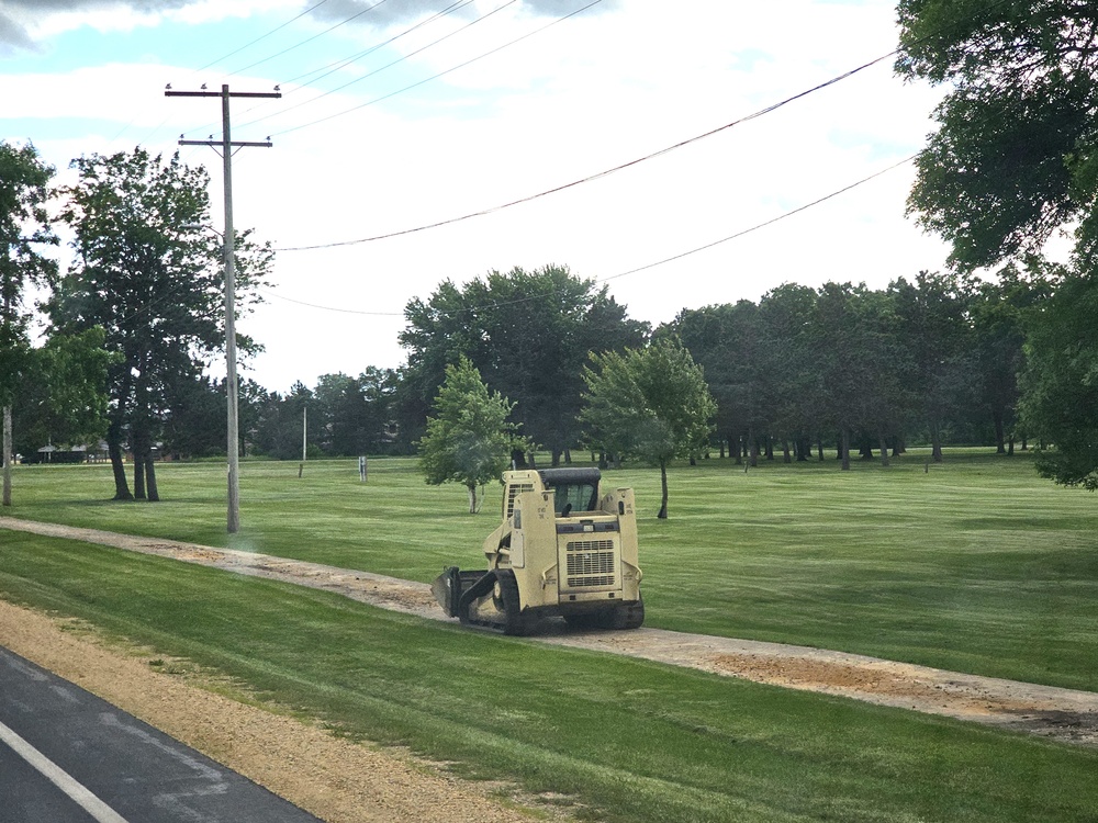 Wisconsin National Guard’s 824th Engineers complete sidewalk troop project during 2024 Fort McCoy training