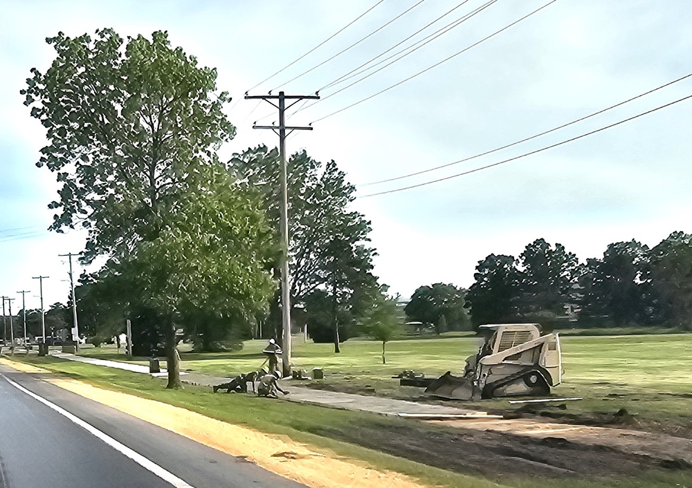 Wisconsin National Guard’s 824th Engineers complete sidewalk troop project during 2024 Fort McCoy training