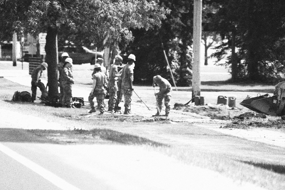 Wisconsin National Guard’s 824th Engineers complete sidewalk troop project during 2024 Fort McCoy training